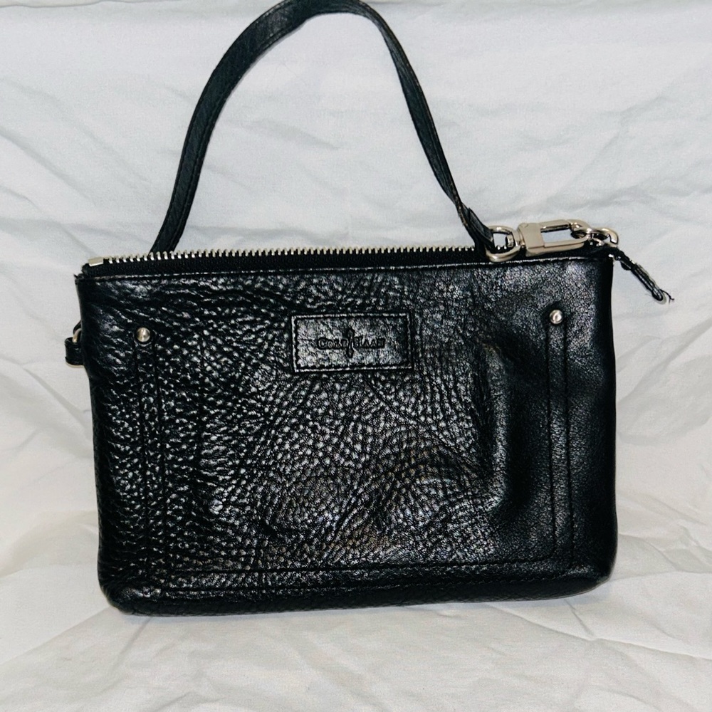 Black leather wristlet Cole Haan